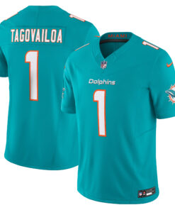 Tua Tagovailoa Miami Dolphins  Vapor F.U.S.E. Limited Jersey  Aqua