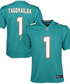 Tua Tagovailoa Miami Dolphins  Youth Game Jersey  Aqua