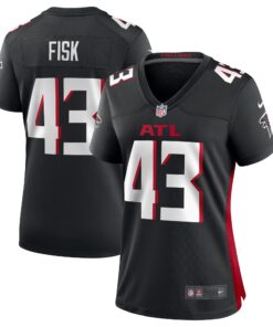 Tucker Fisk Atlanta Falcons  Women_s Player Game Jersey  Black