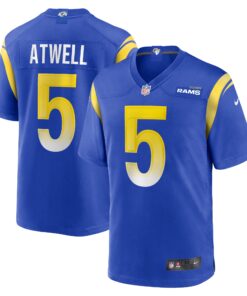 Tutu Atwell Los Angeles Rams  Home Game Jersey  Royal