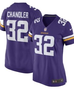 Ty Chandler Minnesota Vikings  Women_s Game Player Jersey  Purple