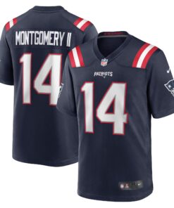 Ty Montgomery New England Patriots  Game Jersey  Navy