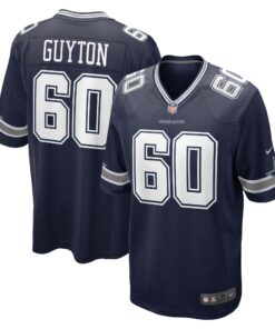 Tyler Guyton Dallas Cowboys  2024 NFL Draft First Round Pick Player Game Jersey  Navy