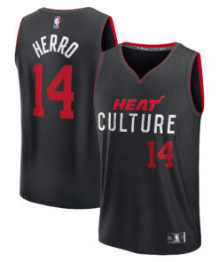 Tyler Herro Miami Heat Fanatics Fast Break Jersey - Black - City Edition