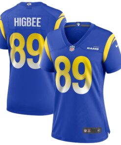 Tyler Higbee Los Angeles Rams  Women_s Game Player Jersey  Royal