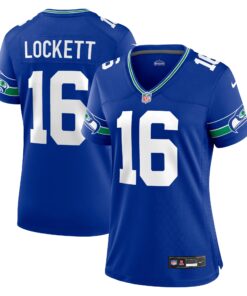 Tyler Lockett Seattle Seahawks  Women_s Player Jersey  Royal