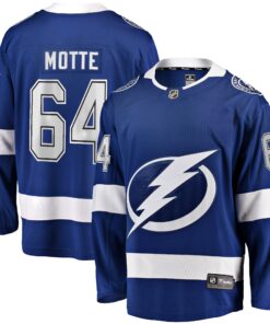 Tyler Motte Tampa Bay Lightning Fanatics Home Premier Breakaway Player Jersey  Blue