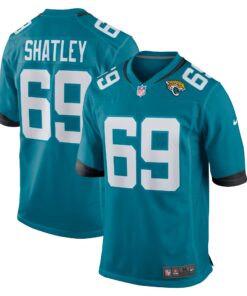 Tyler Shatley Jacksonville Jaguars  Game Jersey  Teal
