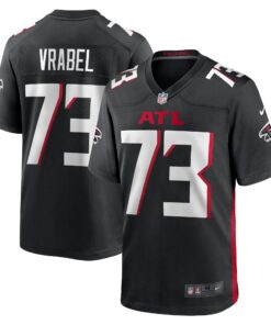 Tyler Vrabel Atlanta Falcons  Player Game Jersey  Black 1