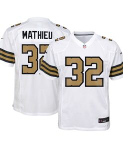 Tyrann Mathieu New Orleans Saints  Youth Game Jersey  White 1