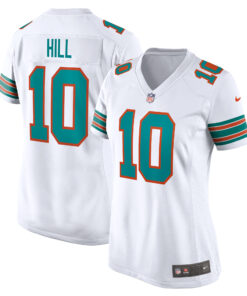 Tyreek Hill Miami Dolphins  Women_s Alternate Game Jersey  White