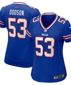 Tyrel Dodson Buffalo Bills  Women_s Game Jersey  Royal
