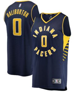 Tyrese Haliburton Indiana Pacers Fanatics Youth 202122 Fast Break Replica Jersey - Icon Edition - Navy