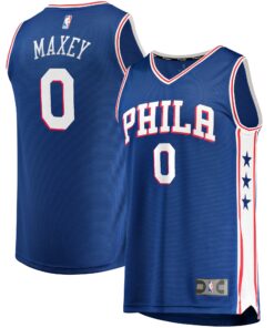 Tyrese Maxey Philadelphia 76ers Fanatics Fast Replica Jersey Royal - Icon Edition