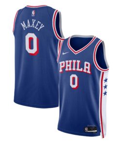 Tyrese Maxey Philadelphia 76ers Unisex Swingman Jersey - Icon Edition - Royal