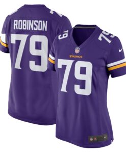 Tyrese Robinson Minnesota Vikings  Women_s Team Game Jersey   Purple
