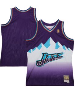  Utah Jazz Mitchell &amp Ness 1996-97 Hardwood Classics Swingman Jersey - Purple