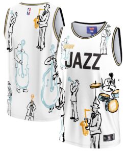 Utah Jazz NBA &amp KidSuper Studios by Fanatics Unisex Hometown Jersey - White