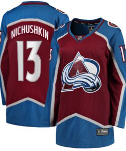 Valeri Nichushkin Colorado Avalanche Fanatics Women_s Home Breakaway Player Jersey  Burgundy