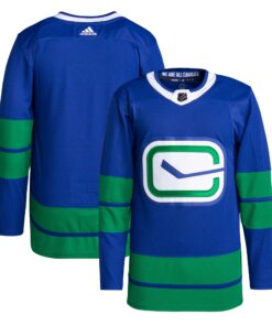 Vancouver Canucks Men_s Alternate Primegreen Authentic Blank Jersey  Blue