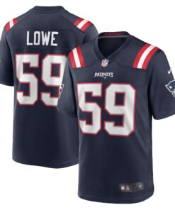 Vederian Lowe New England Patriots  Team Game Jersey   Navy
