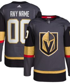  Vegas Golden Knights  Alternate  Primegreen Authentic Custom Jersey  Gray