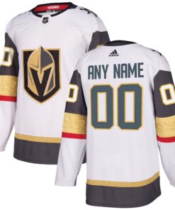 Vegas Golden Knights Away Authentic Custom Jersey  White