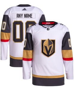  Vegas Golden Knights  Away  Primegreen Authentic Custom Jersey  White