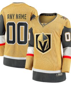  Vegas Golden Knights Fanatics Women_s Home Breakaway Custom Jersey  