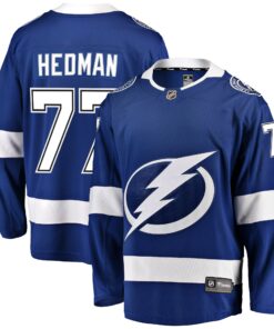Victor Hedman Tampa Bay Lightning Fanatics Home Premier Breakaway Player Jersey  Blue