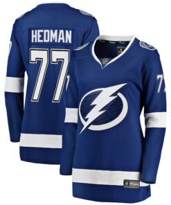 Victor Hedman Tampa Bay Lightning Fanatics Women_s Breakaway Player Jersey  Blue