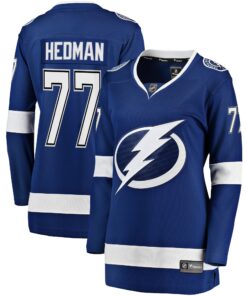 Victor Hedman Tampa Bay Lightning Fanatics Women_s Premier Breakaway Player Jersey  Blue