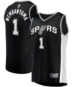 Victor Wembanyama San Antonio Spurs Fanatics  Fast Break Replica Jersey - Icon Edition - Black