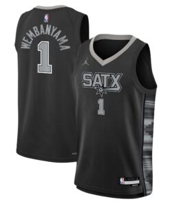 Victor Wembanyama San Antonio Spurs Jordan Brand Youth Swingman Jersey - Statement Edition - Black