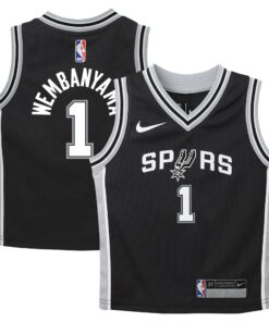 Victor Wembanyama San Antonio Spurs Preschool Swingman Player Jersey - Icon Edition - Black