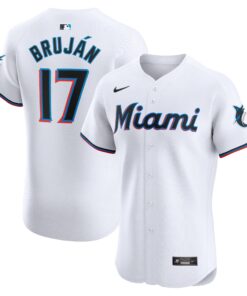 Vidal Brujan Miami MarlinsHome Elite Player Jersey  White