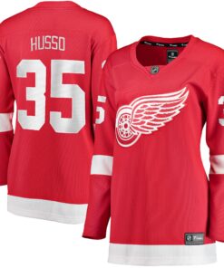 Ville Husso Detroit Red Wings Fanatics Women_s Home Breakaway Player Jersey  Red