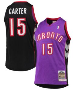 Vince Carter Toronto Raptors Mitchell &amp Ness 19992000 Hardwood Classics Authentic Jersey - Purple