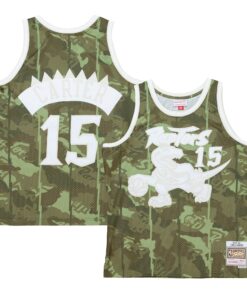 Vince Carter Toronto Raptors Mitchell &amp Ness Hardwood Classics 199899 Ghost Green Swingman Jersey - Camo