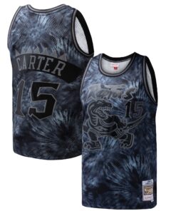 Vince Carter Toronto Raptors Mitchell &amp Ness Hardwood Classics 199899 Tie-Dye Swingman Jersey - Black