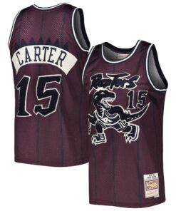 Vince Carter Toronto Raptors Mitchell &amp Ness Hardwood Classics Off-Court Swingman Jersey - Purple