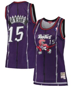Vince Carter Toronto Raptors Mitchell &amp Ness Women's 199899 Hardwood Classics Swingman Jersey - Purple