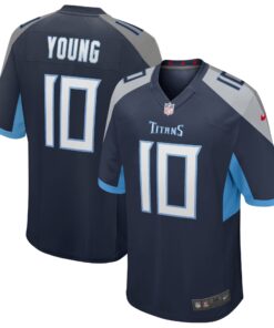 Vince Young Tennessee Titans  Game Retired Player Jersey  Navy