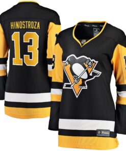 Vinnie Hinostroza Pittsburgh Penguins Fanatics Women_s Home Breakaway Player Jersey  Black
