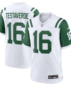 Vinny Testaverde New York Jets  Classic Alternate Retired Player Game Jersey  White