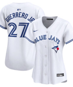 Vladimir Guerrero Jr. Toronto Blue JaysWomen_s Home Limited Player Jersey  White
