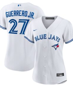 Vladimir Guerrero Jr. Toronto Blue JaysWomen_s Home Replica Player Jersey  White