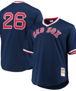 Wade Boggs Boston Red Sox Mitchell amp Ness Big amp Tall Cooperstown Collection Mesh Batting Practice Jersey  Navy