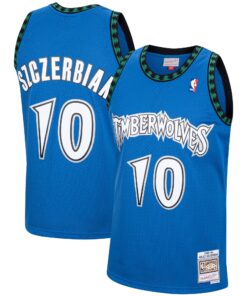 Wally Szczerbiak Minnesota Timberwolves Mitchell &amp Ness 200102 Hardwood Classics Swingman Jersey - Blue