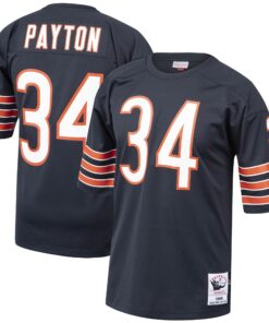 Walter Payton Chicago Bears 1985 Mitchell amp Ness Authentic Throwback Retired Player Jersey  Navy